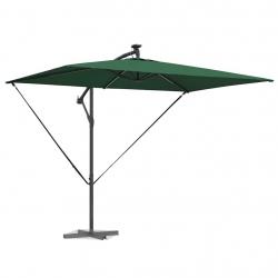 Parasol banane à mât déporté Vert 294 x 200 x 254 cm