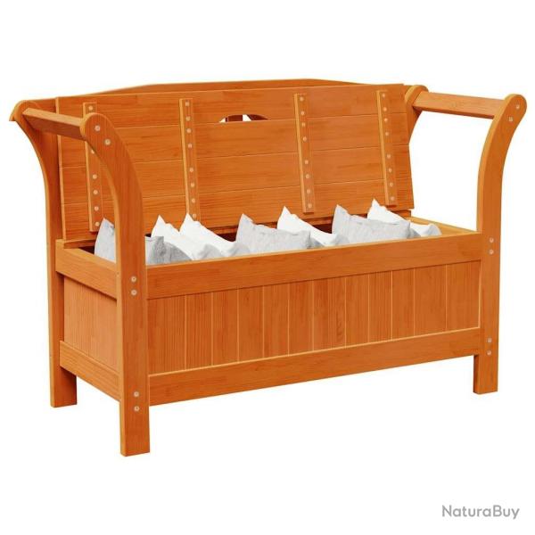 Banc de rangement de jardin Acacia 119x76x44 cm Bois massif