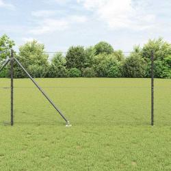 Clôture hexagonale grise 1,4x10 m acier