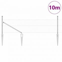 Clôture Hexagonale 0.5x10 m Acier Galvanisé