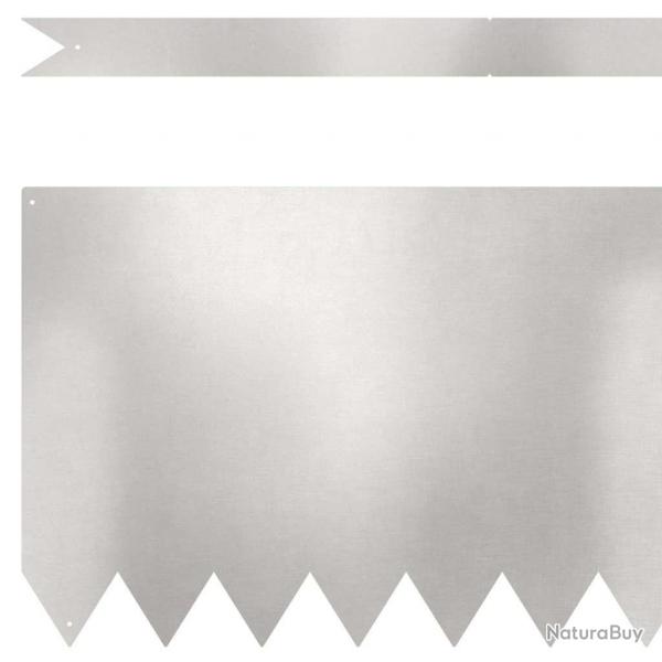 Bordures de Pelouse 10 pcs 100x0.5x30 cm Acier Inoxydable