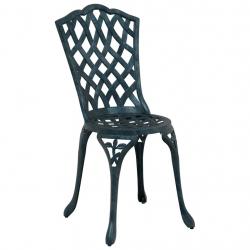 Chaises de jardin 2 pcs Vert en alu