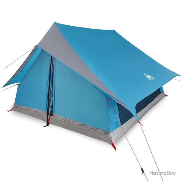Tente familiale A-Frame bleue pour 7 personnes, impermable