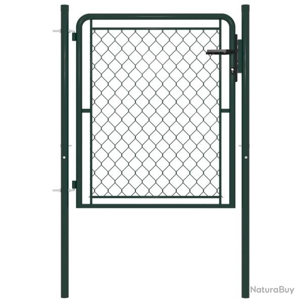 Portillon Acier 100x100 cm Vert