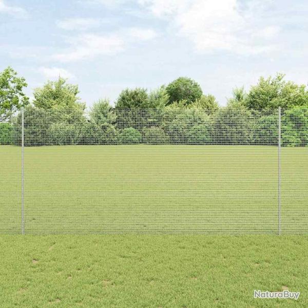 Set de clture de jardin Ensemble de 2 Acier galvanis