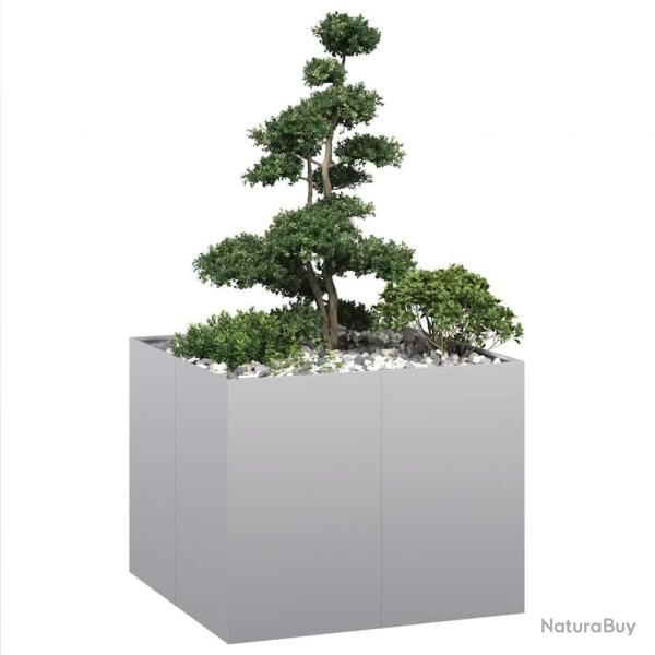 Jardinire 100x100x80 cm acier galvanis