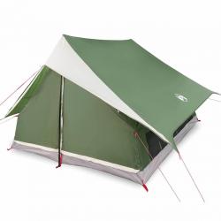 Tente A-Frame pour 7 personnes, verte et étanche.