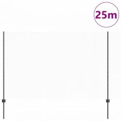 Poteaux de clôture 22 pcs U-Channel Gris 160 cm en acier