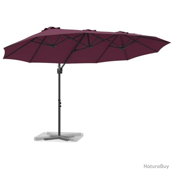 Parasol cantilever de jardin Rouge bordeaux Large