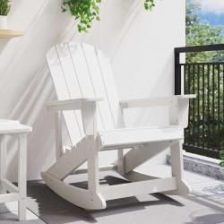 Chaise Berçante Adirondack Blanche 73,5x92x90 cm HDPE