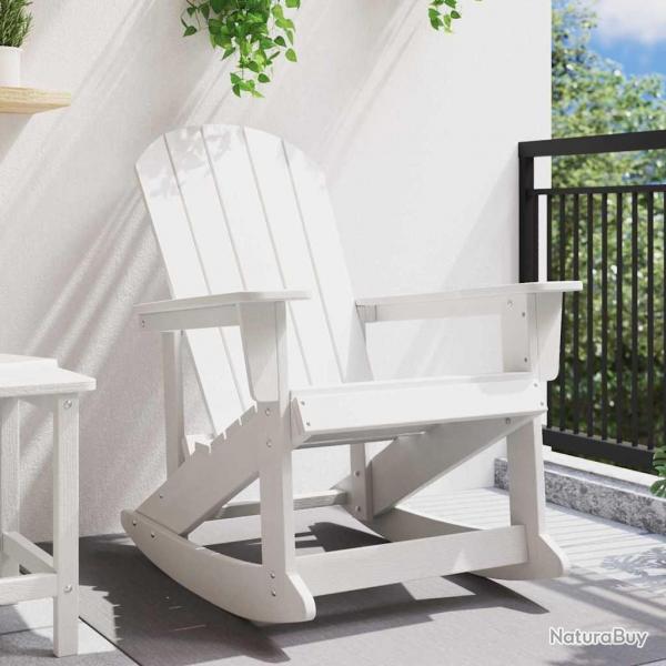 Chaise Berante Adirondack Blanche 73,5x92x90 cm HDPE