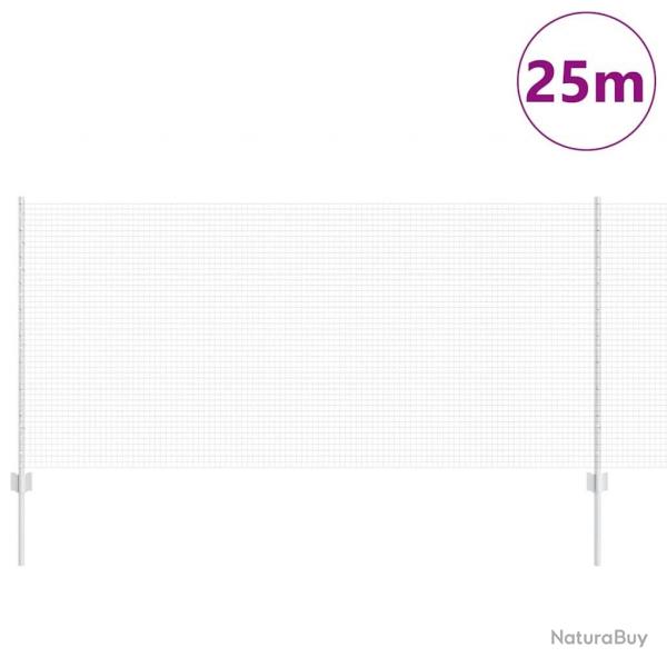 Set de Cltures de Jardin Set de 2 Acier galvanis 25 m de long