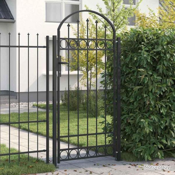 Porte de Clture Gris 89 x 200 cm Acier