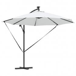 Parasol banane à mât déporté Couleur sable 294 x 294 x 248 cm