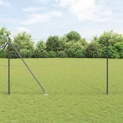 Clôture Hexagonale Grise 1,5x10 m Acier