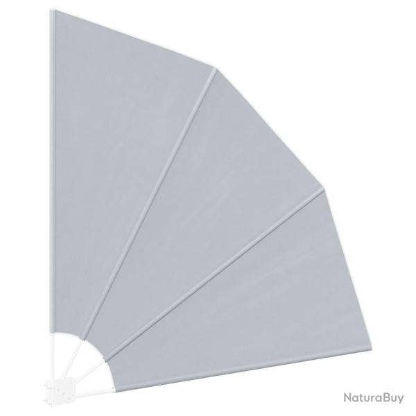 cran de confidentialit pour balcon Gris 160 x 160 cm tissu