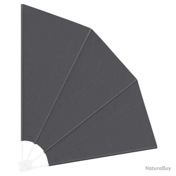 cran de confidentialit pour balcon Noir 160 x 160 cm tissu