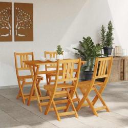 Chaises de jardin pliantes 4 pcs 36x46x86 cm Bois d'acacia massif