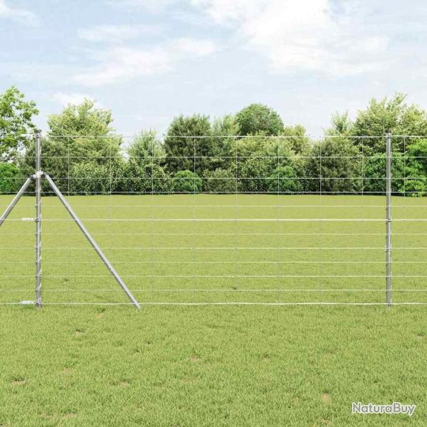 Clture de champ 1,2 x 25 m en acier galvanis
