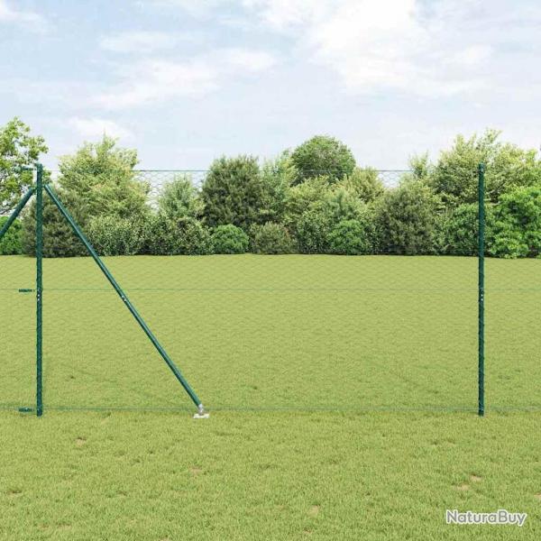 Clture Hexagonale Verte 1,5x10 m Acier