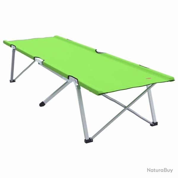 2 lits de camping pliants avec sac de transport, en tissu Oxford 600D, couleur vert fonc.