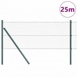 Clôture hexagonale verte 0,6x25 m en acier