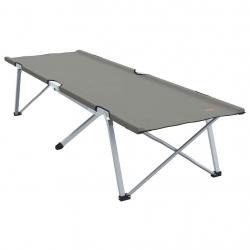 Lits de camping pliants , 2 pièces avec sac de transport gris en tissu Oxford 600D