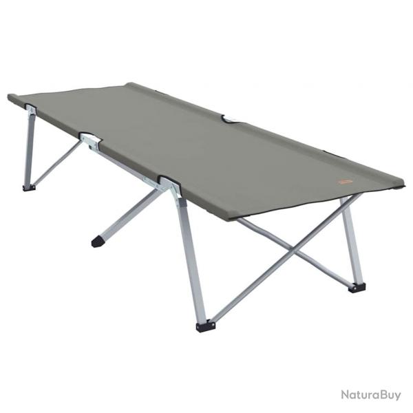 Lits de camping pliants , 2 pices avec sac de transport gris en tissu Oxford 600D