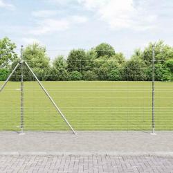 Clôture de champ 1,6 x 25 m en acier galvanisé
