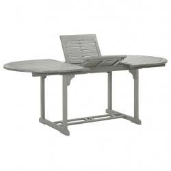 Table de jardin Gris 200x100x75 cm Bois d'acacia massif