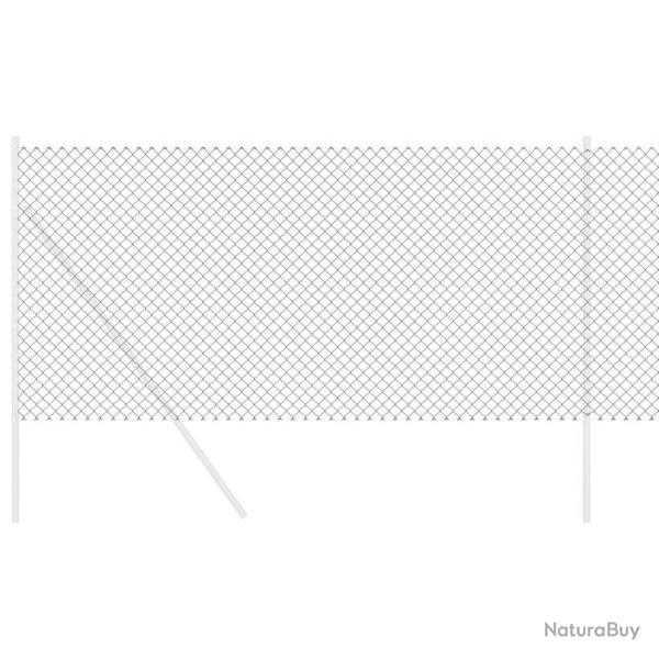 Clture Gris 10 x 1.4 m Acier