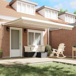 Tissu de Remplacement pour Auvent pour Cadre de 4x3 m Beige