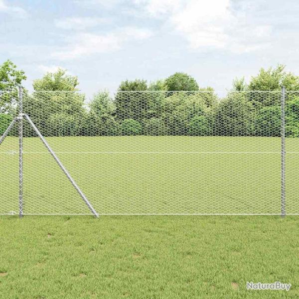 Clture Hexagonale 1x10 m Acier Galvanis