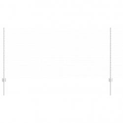 Poteaux de clôture 22 pcs U-Channel 120 cm en acier galvanisé.