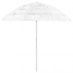 Parasol de plage Hawaii blanc 240 cm
