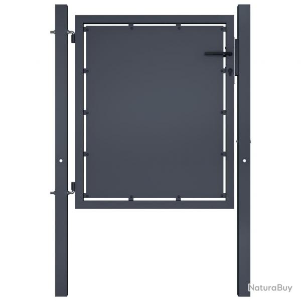 Portail de jardin Acier 100 x 100 cm Anthracite
