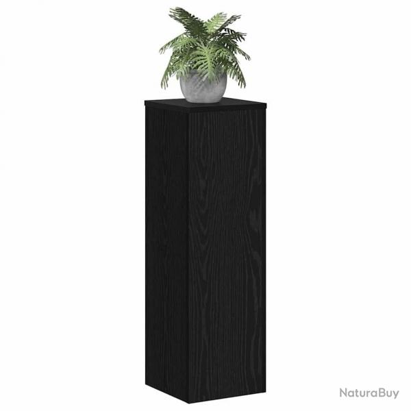 Supports de Plante 2 pcs Chne Noir 25x25x80 cm Bois Ingnierie