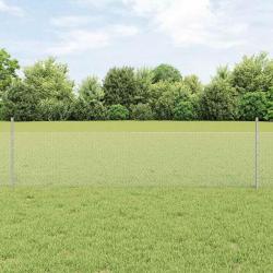 Set de Clôture de Jardin Set de 2 Acier galvanisé Grand Durable