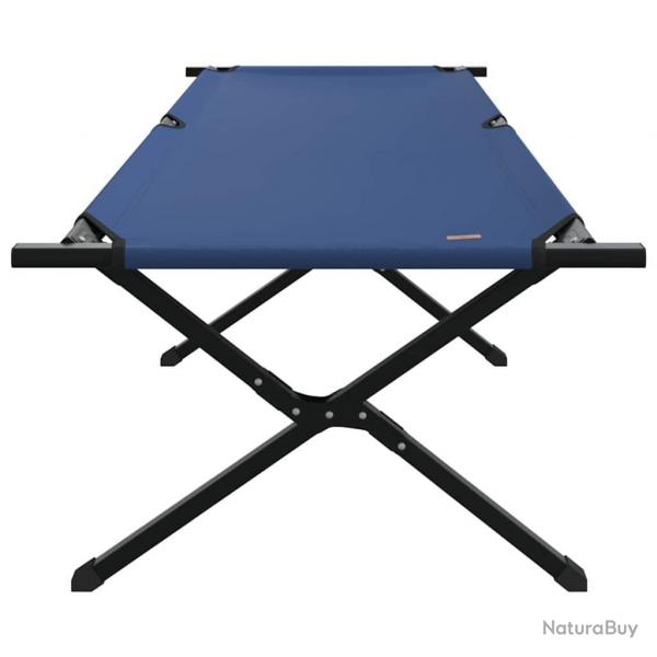 Lit de soleil pliable avec sac de transport bleu en tissu Oxford 600D