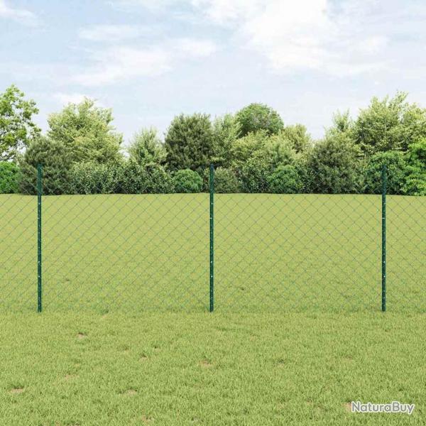 Ensemble de Clture de Jardin Ensemble de 2 Vert Acier Galvanis