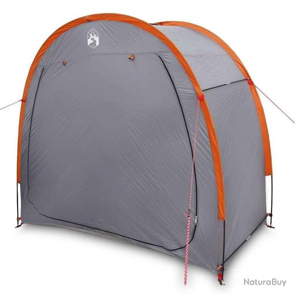 Tente de stockage arrire Gris et orange 210 x 90 x 174 cm