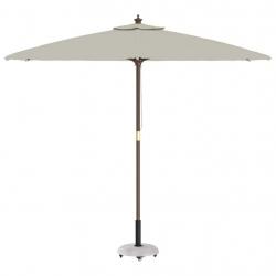Base de parasol sur roulettes pour poteaux de 37/42/52/58mm en béton gris clair.
