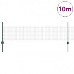 Set de Clôture de Jardin Lot de 2 Vert Acier revêtu de poudre