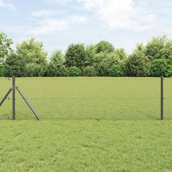 Clôture Hexagonale Grise 0.6x10 m Acier