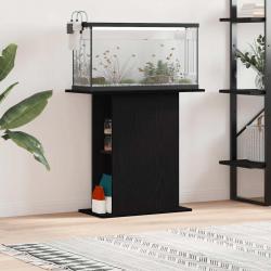 Support d'aquarium en chêne noir 75 x 36 x 72,5 cm Bois d'ingénierie