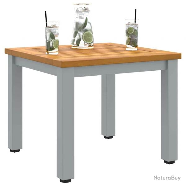 Table d'appoint de jardin 45x45x38 cm en bois d'acacia massif