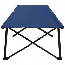 Lit de soleil pliant avec sac de transport bleu en tissu Oxford 600D