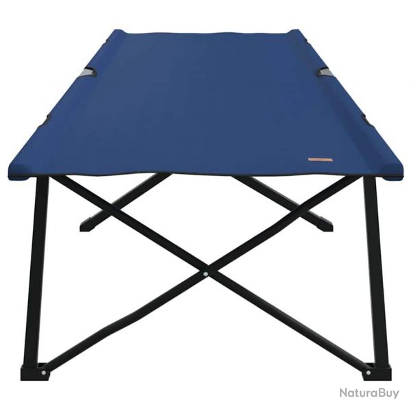 Lit de soleil pliant avec sac de transport bleu en tissu Oxford 600D