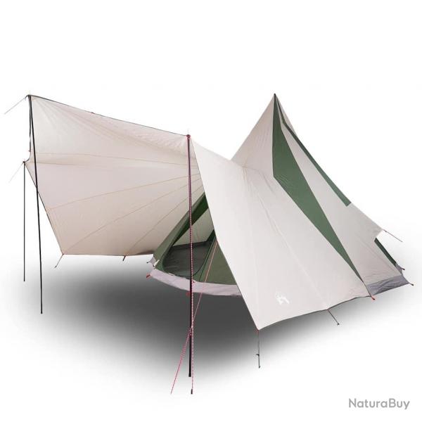 Tente familiale tipi verte pour 12 personnes, impermable.