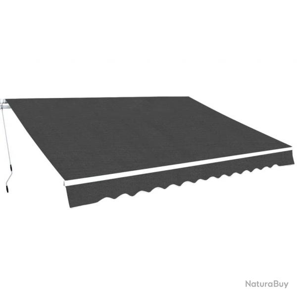 Auvent pliable manuel 350 cm Anthracite